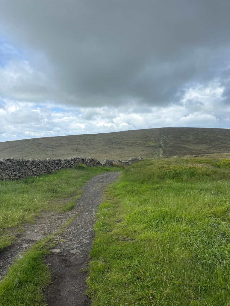 The path leading to the summit of Shining Tor