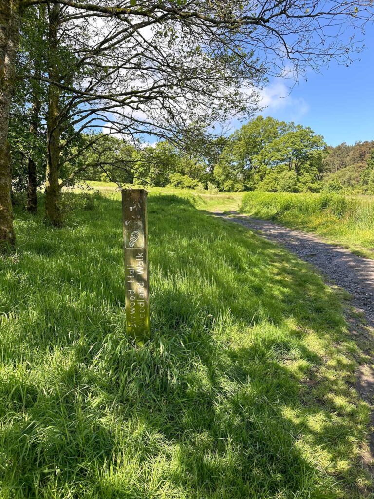 Errwood Hall Trail Marker