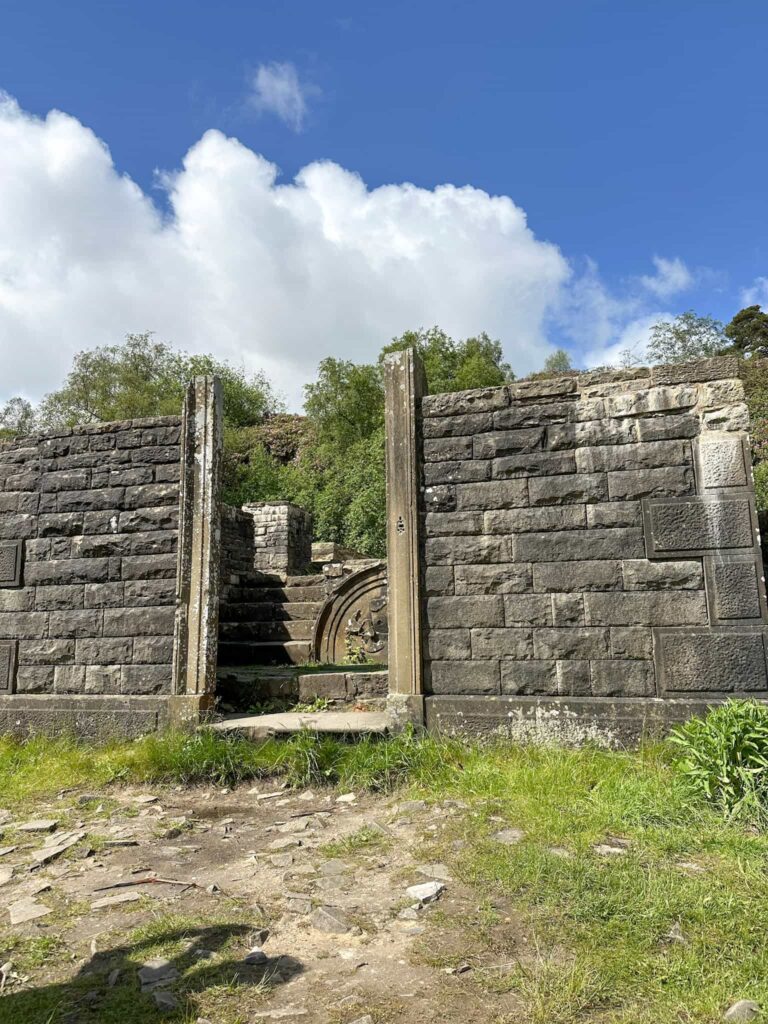 The ruins of Errwood Hall