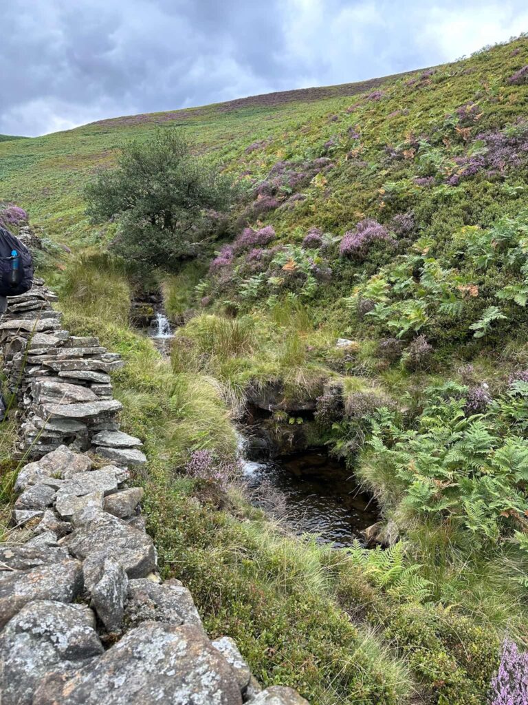 A small waterfall in Jaggers Clough