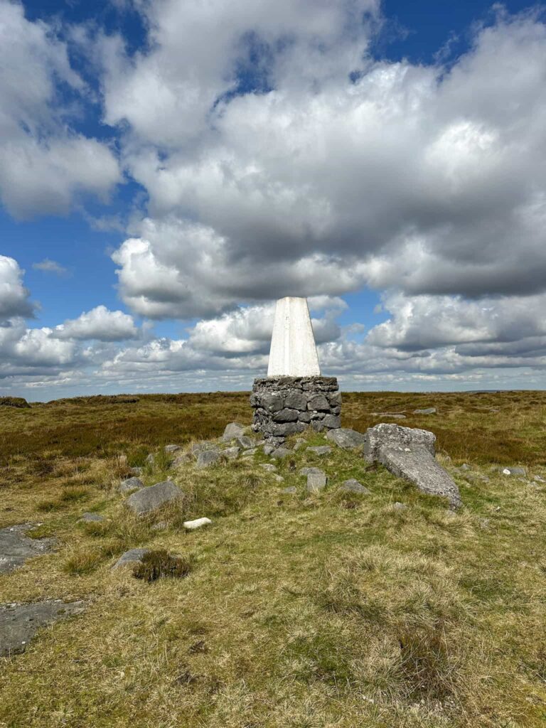 The Edge trig point on Kinder Scout