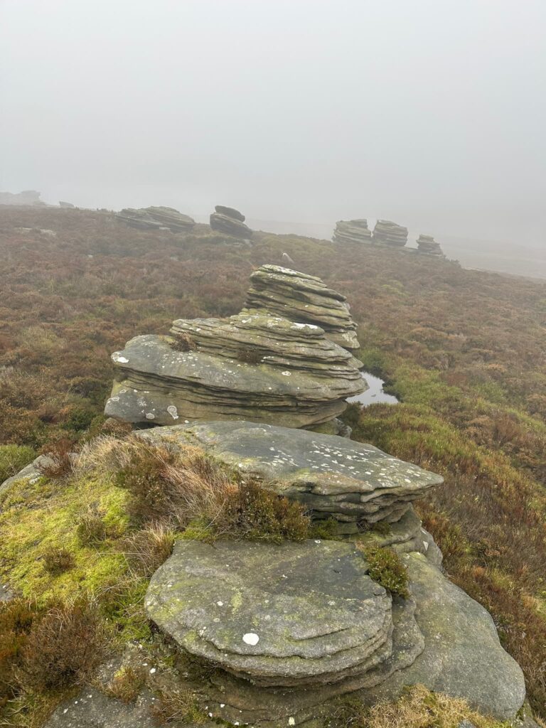 Dean Head Stones, a collection of gritstone boulders