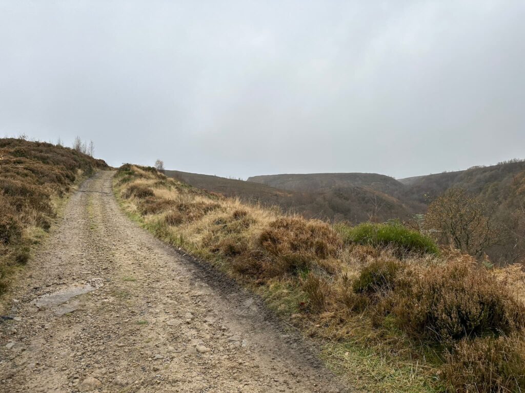 A rough gamekeepers track in the Peak District