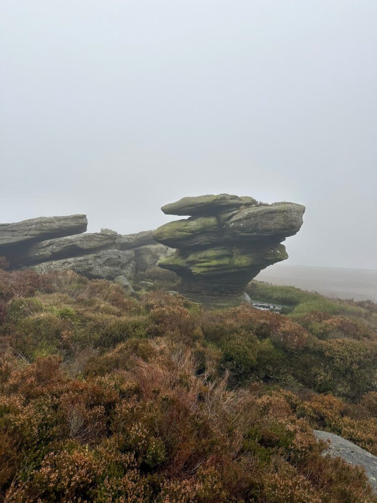 Gritstone rock formations at Dean Head Stones