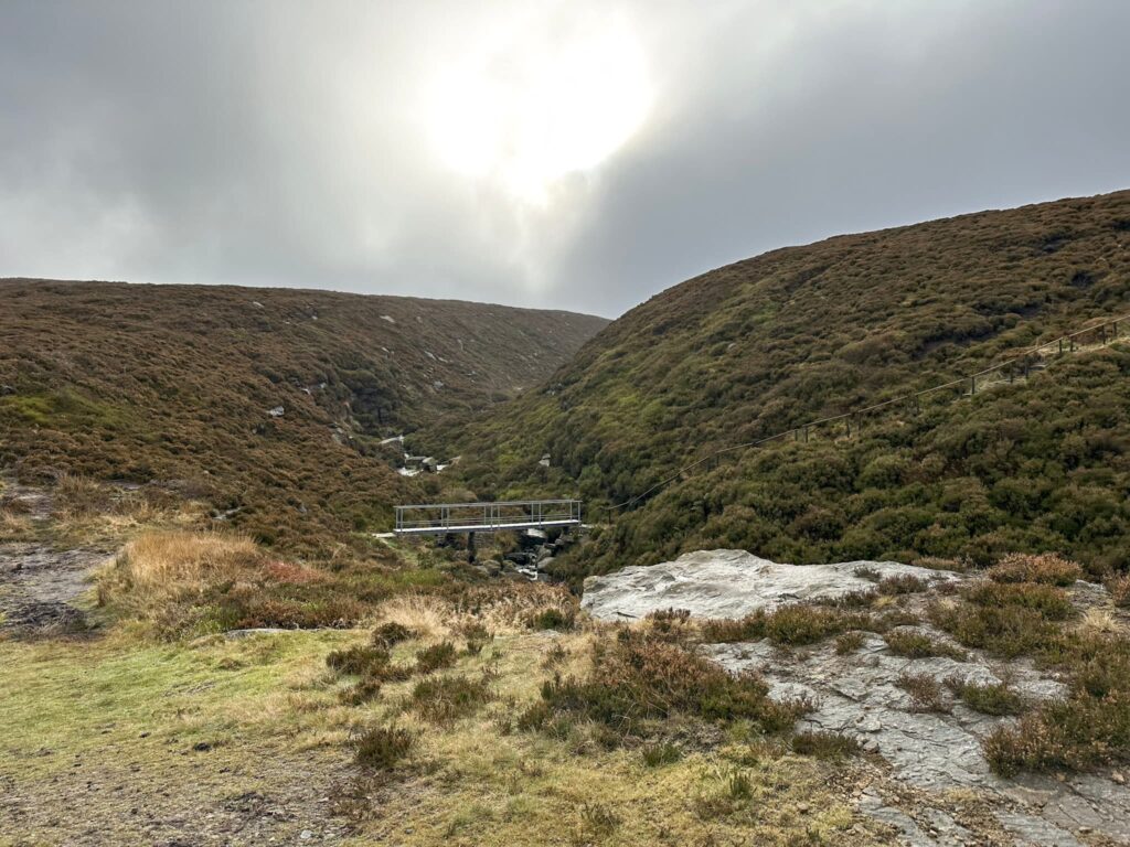 A bridge over Far Black Clough