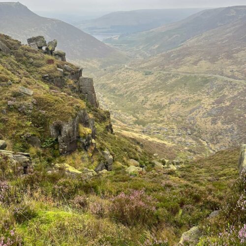 A view back down the Chew Valley from Wilderness Gully West