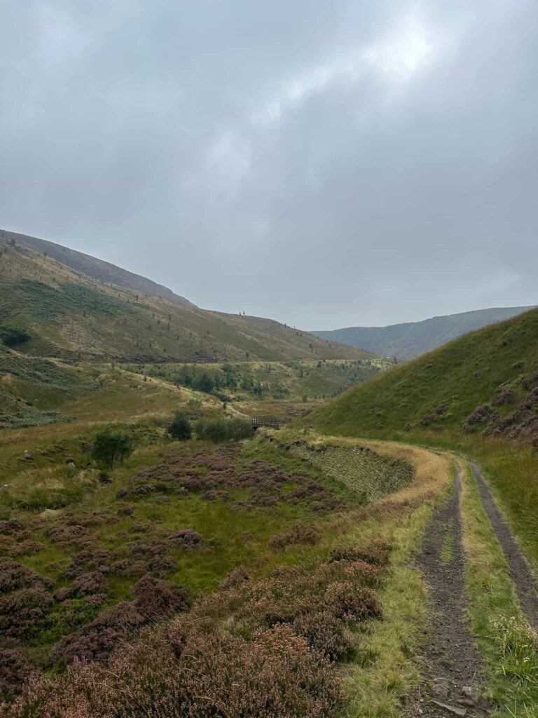 The former railway line in the Chew Valley