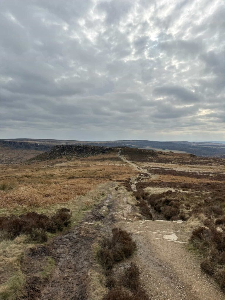 A view of Carl Wark, an Iron Age hillfort