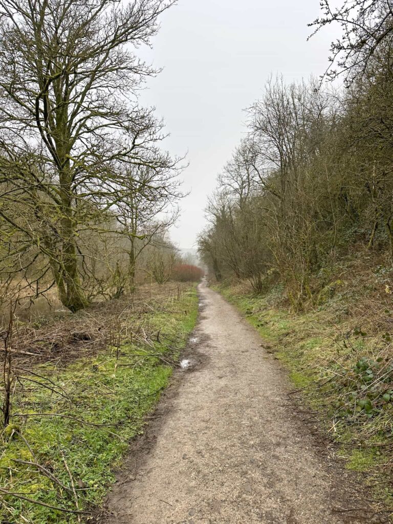 A riverside path