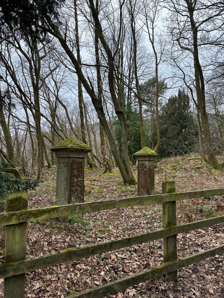 Old stone gateposts