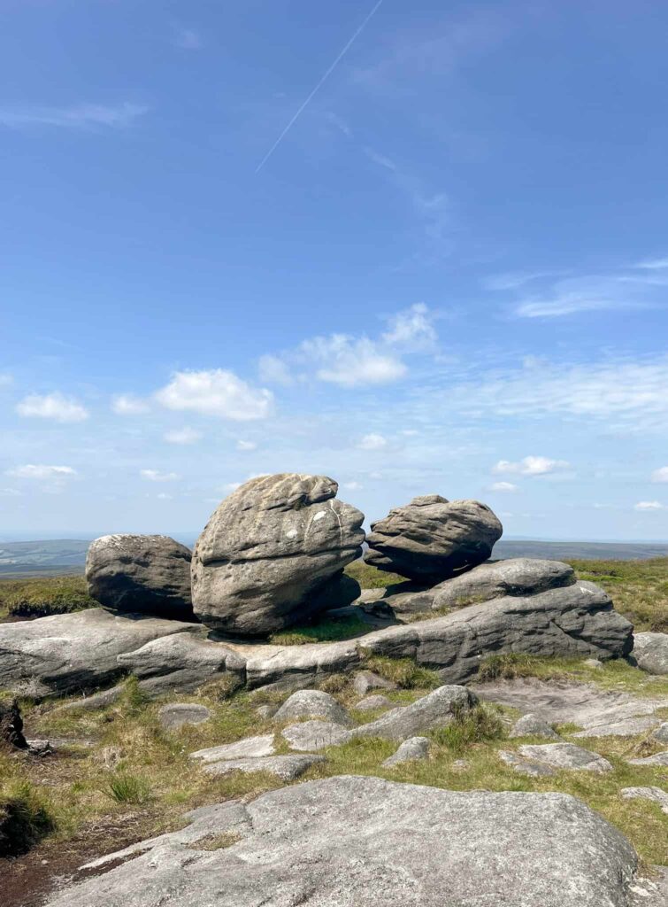 The Wain Stones, Bleaklow aka the Kissing Stones