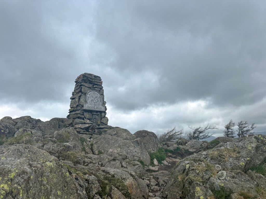 Black Crag or Black Fell trig point