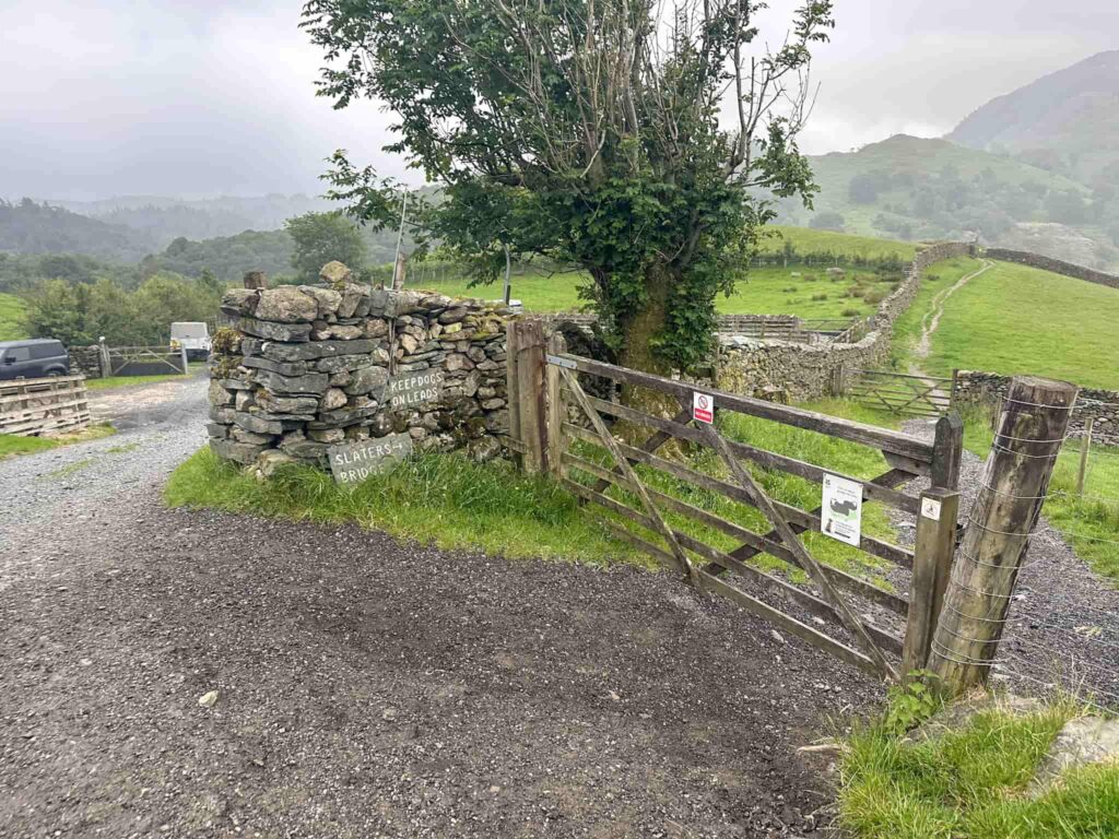 A wooden gate