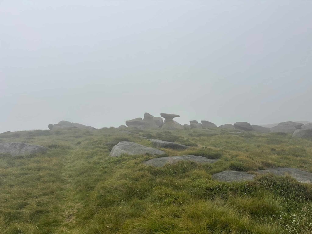 Bleaklow Stones in the mist