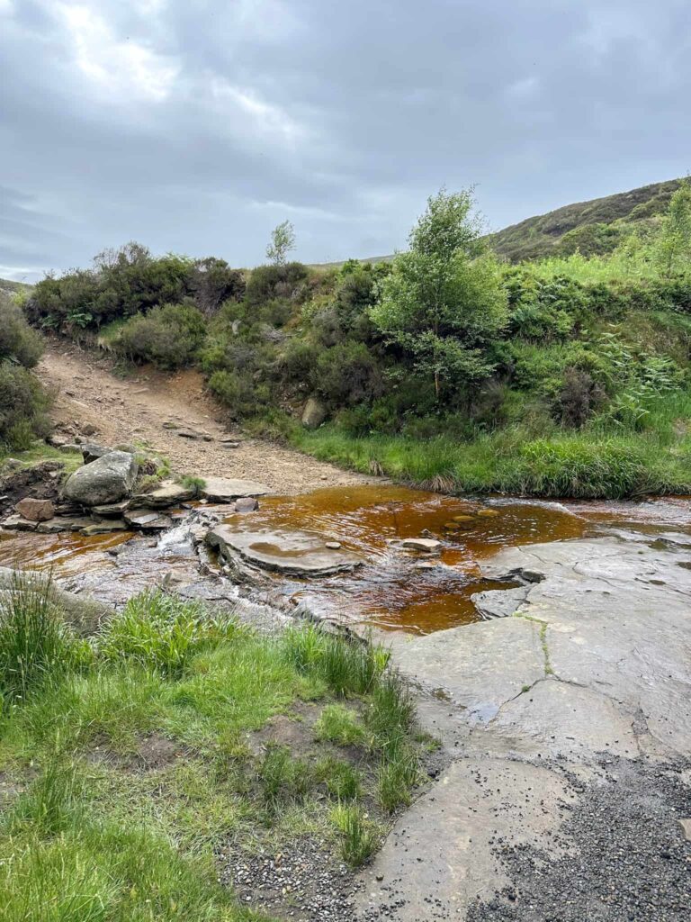 A ford crossing Black Clough