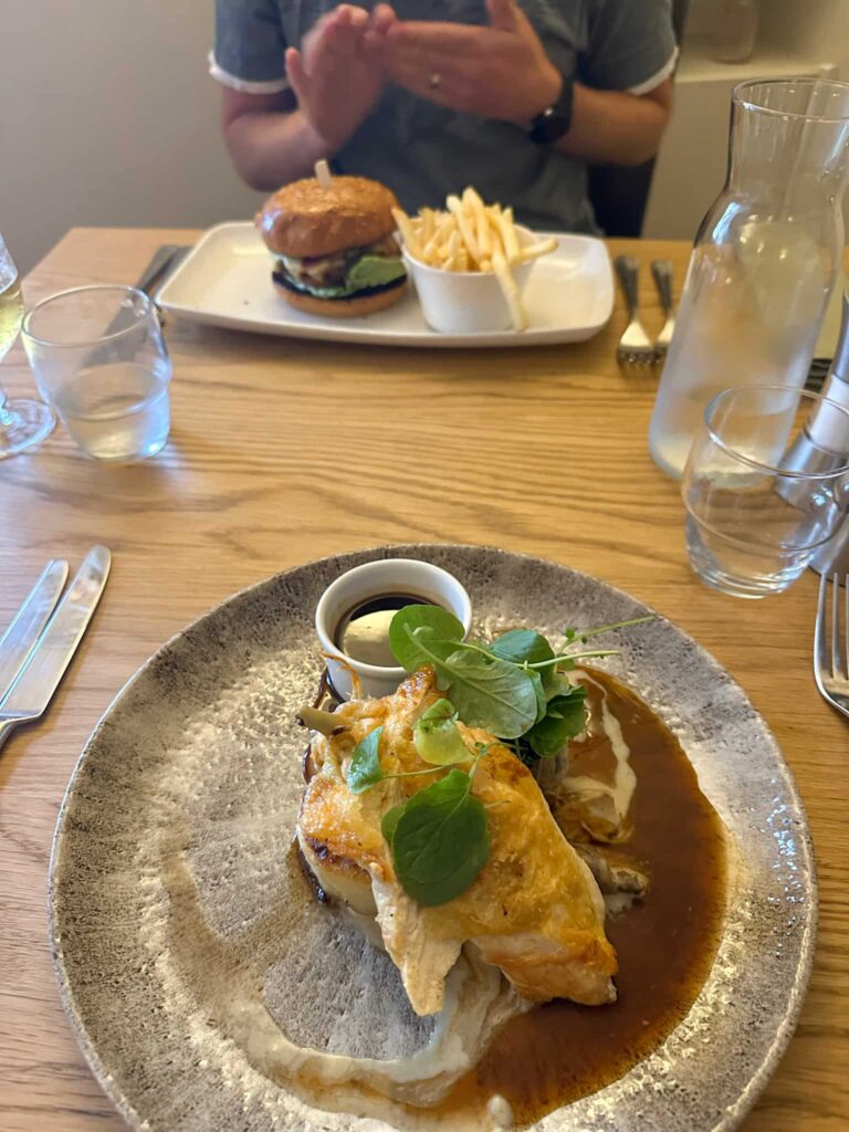 Evening meal at Three Shires Inn