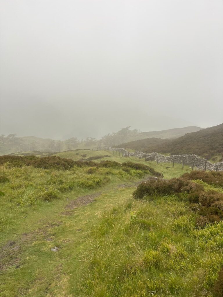 A misty murky Lingmoor Fell