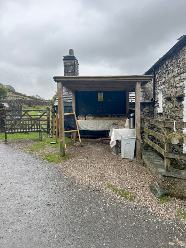 Dale End Farm, with honesty stall