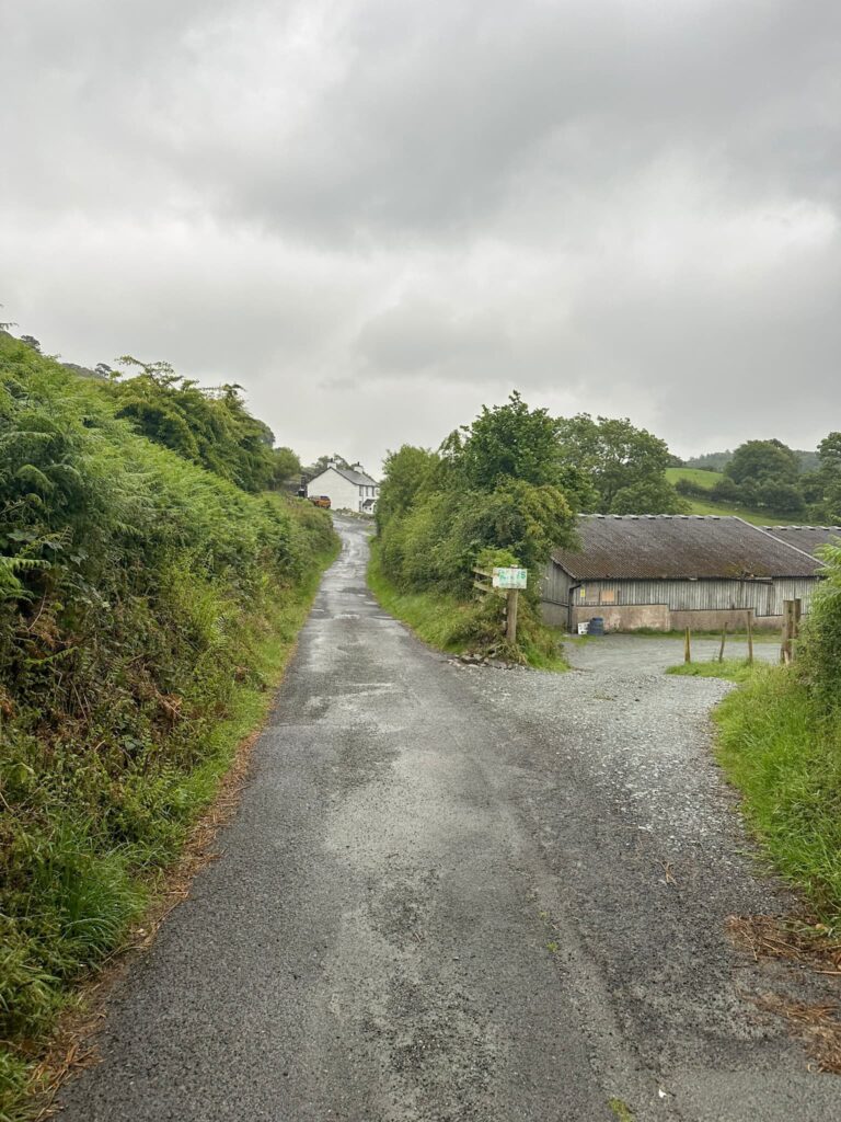 Dale End Farm car park in Little Langdale