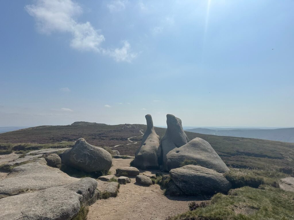 Rock formation on Kinder Scout