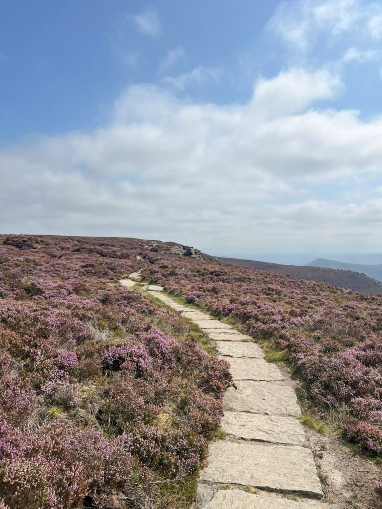 A slabbed path on Kinder Scout