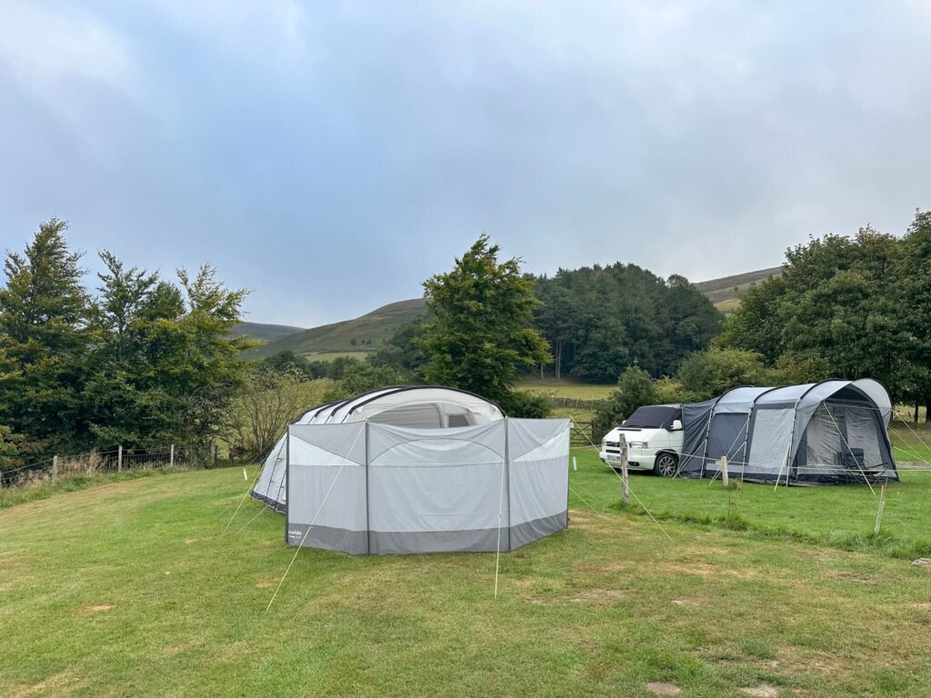 Vango Spectre 600 at Upper Booth Farm Campsite, Edale
