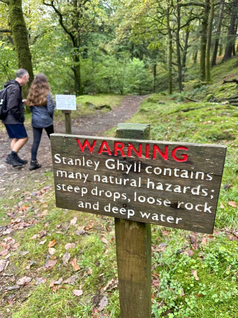 A warning sign