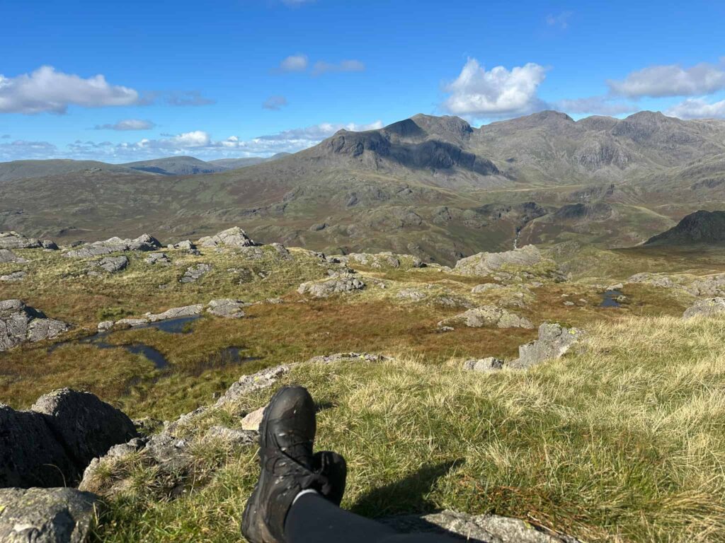 View from Hard Knott to Scafell