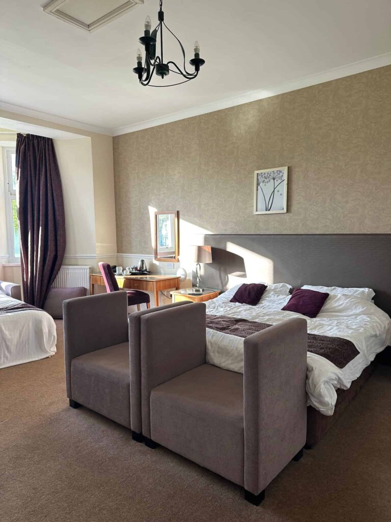 A family room at Irton Hall