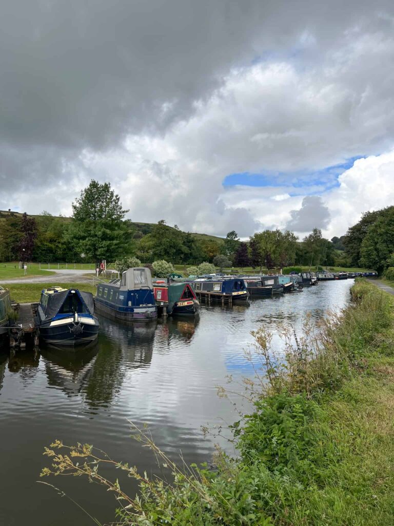 Canal boats on the Steel Cotton Rail Trail