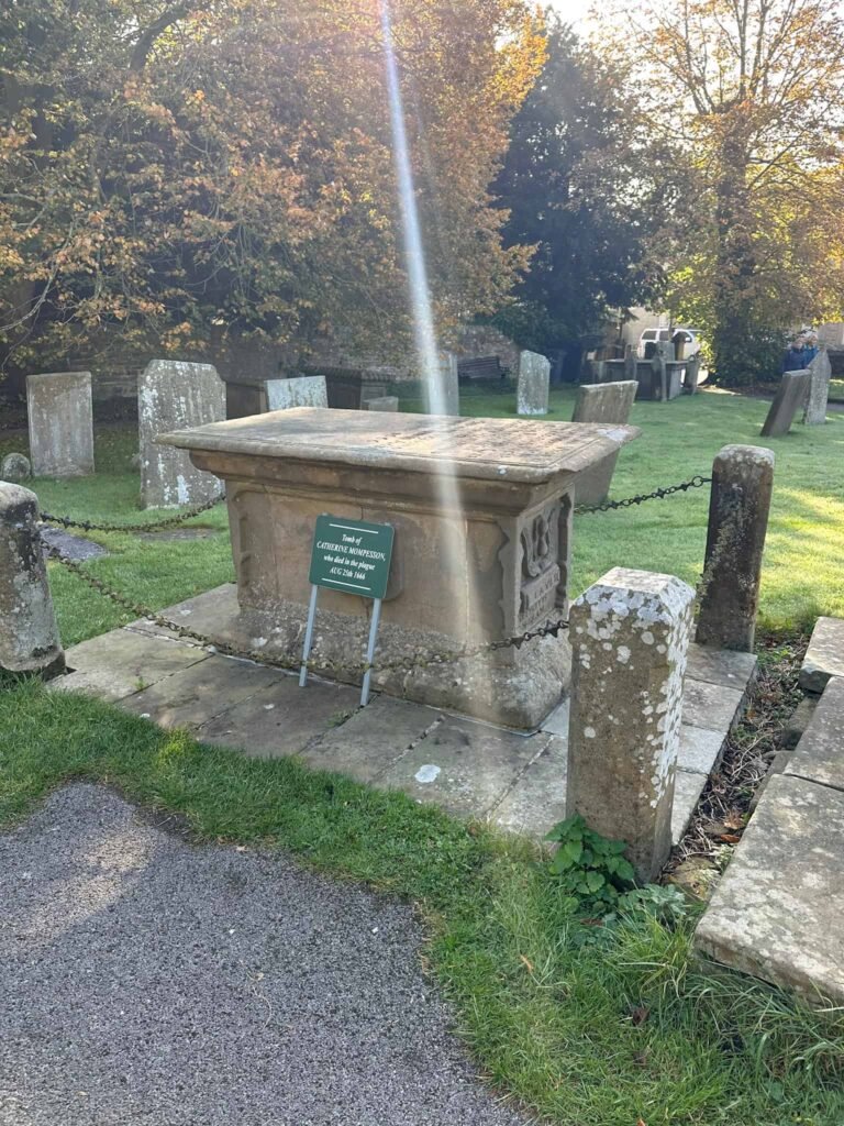 Catherine Mompessons grave, Eyam