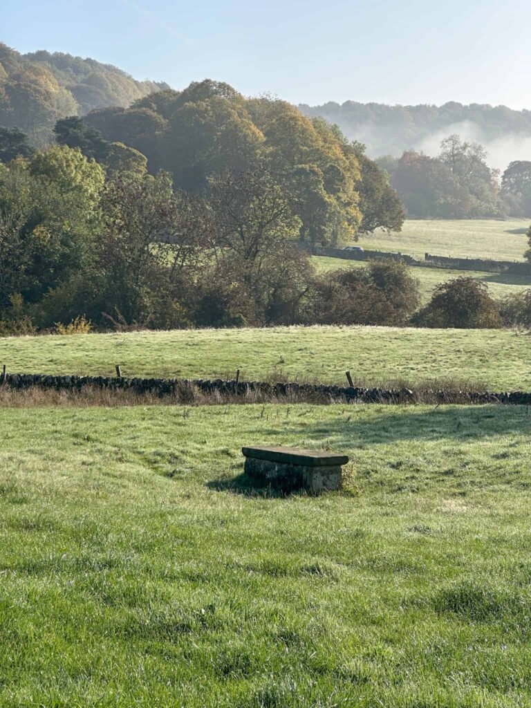 A boundary stone, Eyam