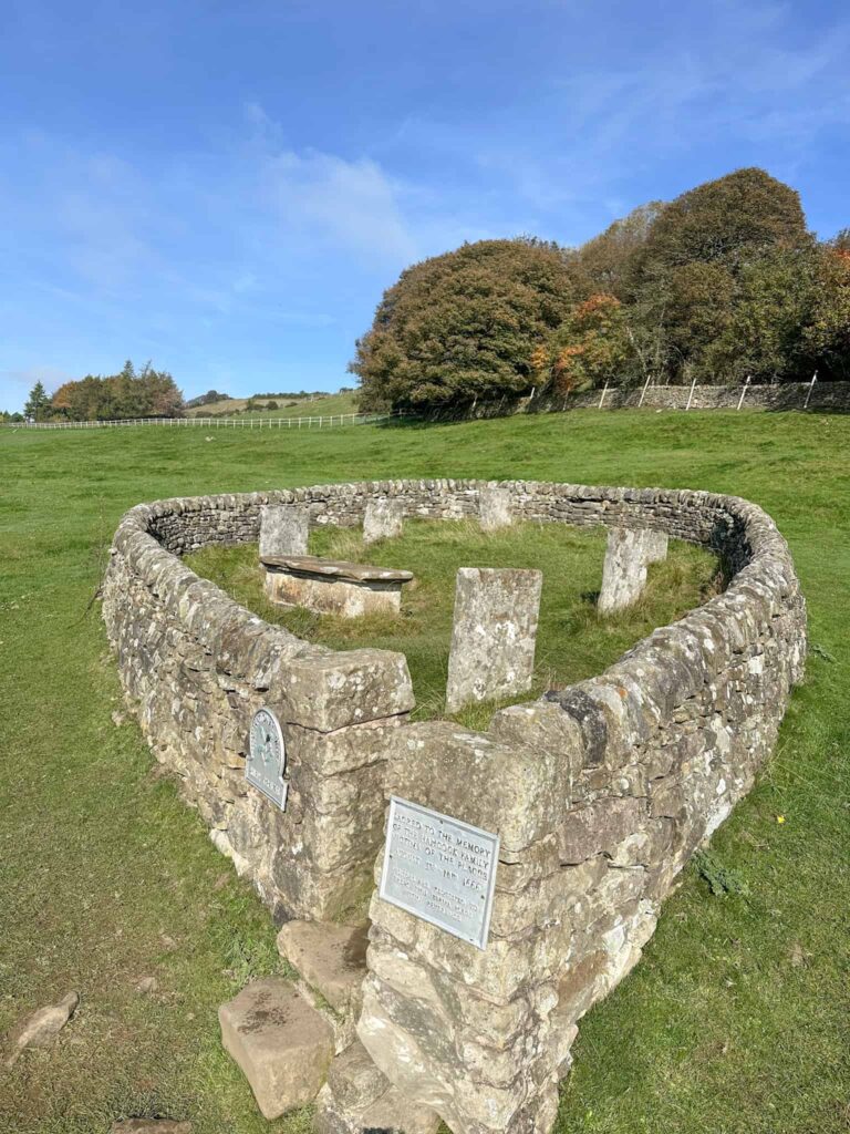 Riley Graves, a teardrop shaped small graveyard in Eyam