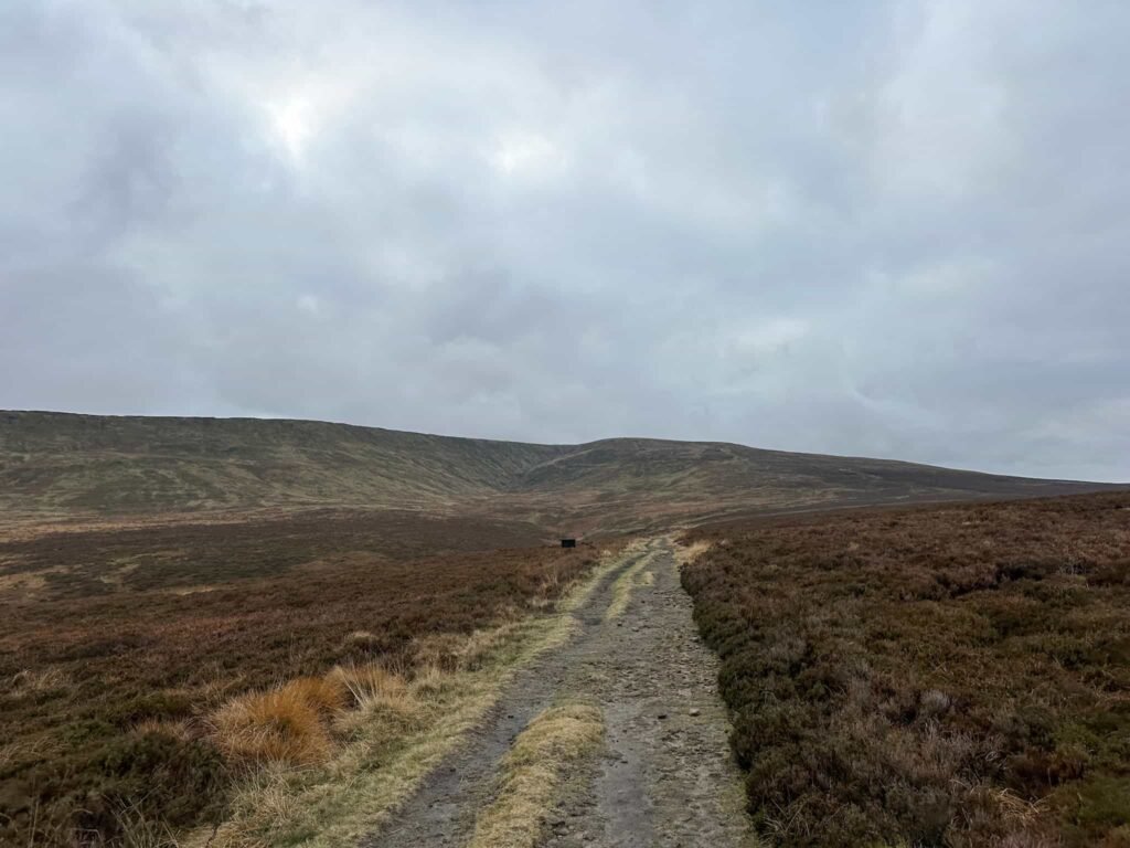 A muddy track on the moors