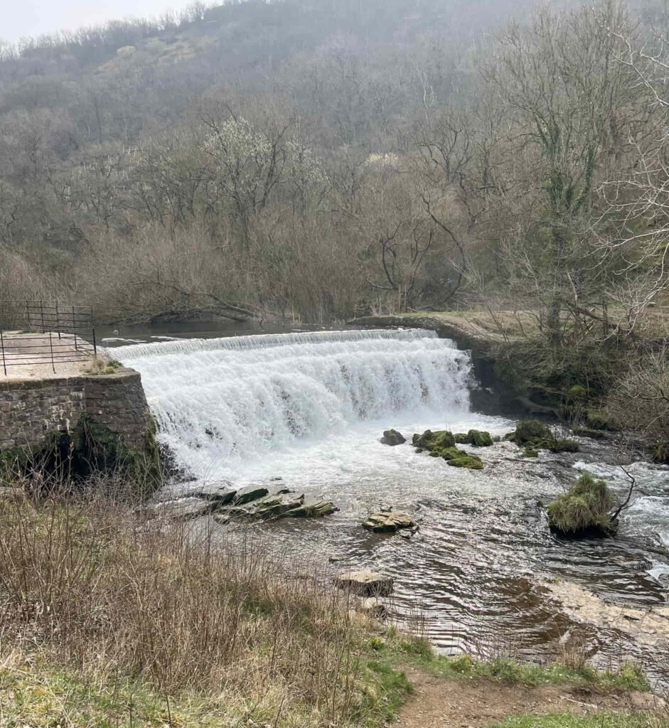Monsal Weir waterfall