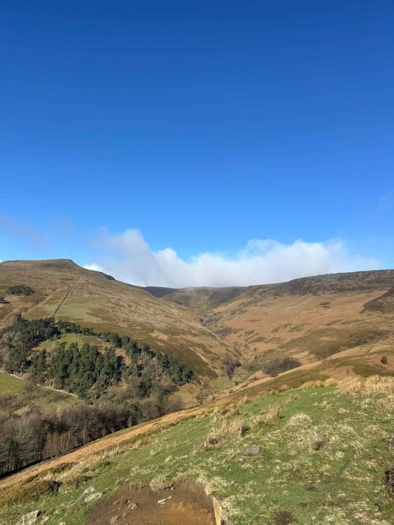 A view of Grindsbrook Clough from Ringing Roger