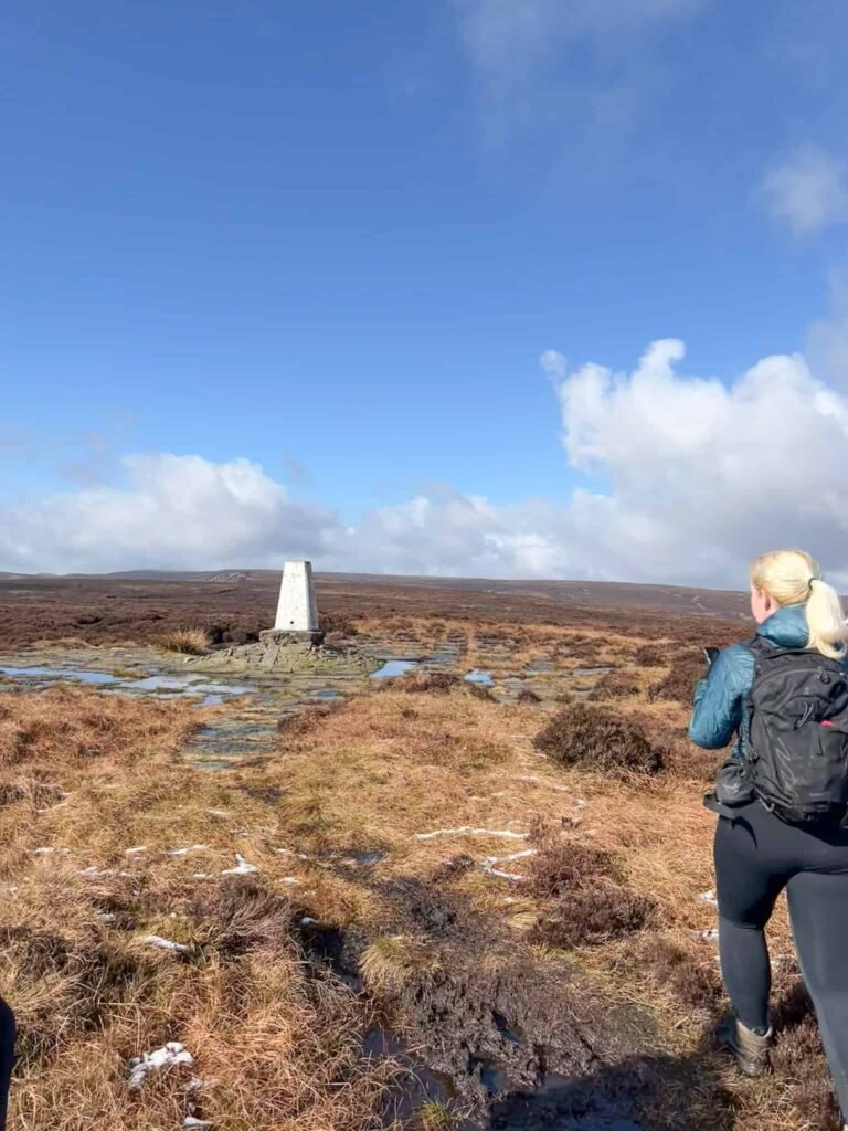 Edale Moor trig point