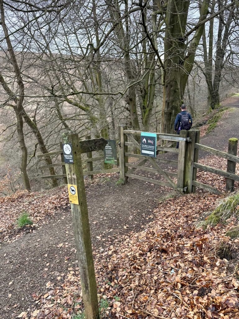 Entrance to the woodland trail
