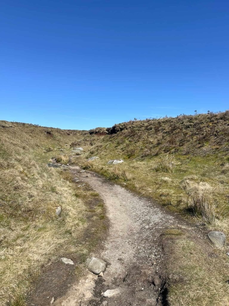 The Pennine Way path near to Bleaklow