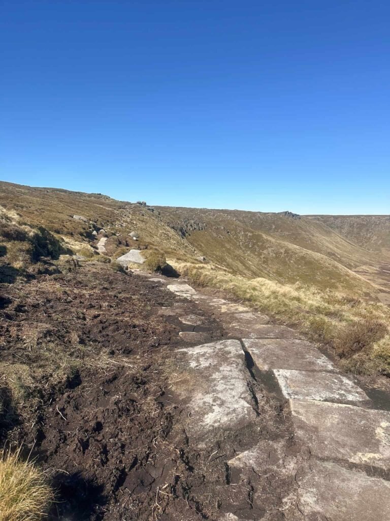 Stone slabs on the northern edge of Kinder Scout