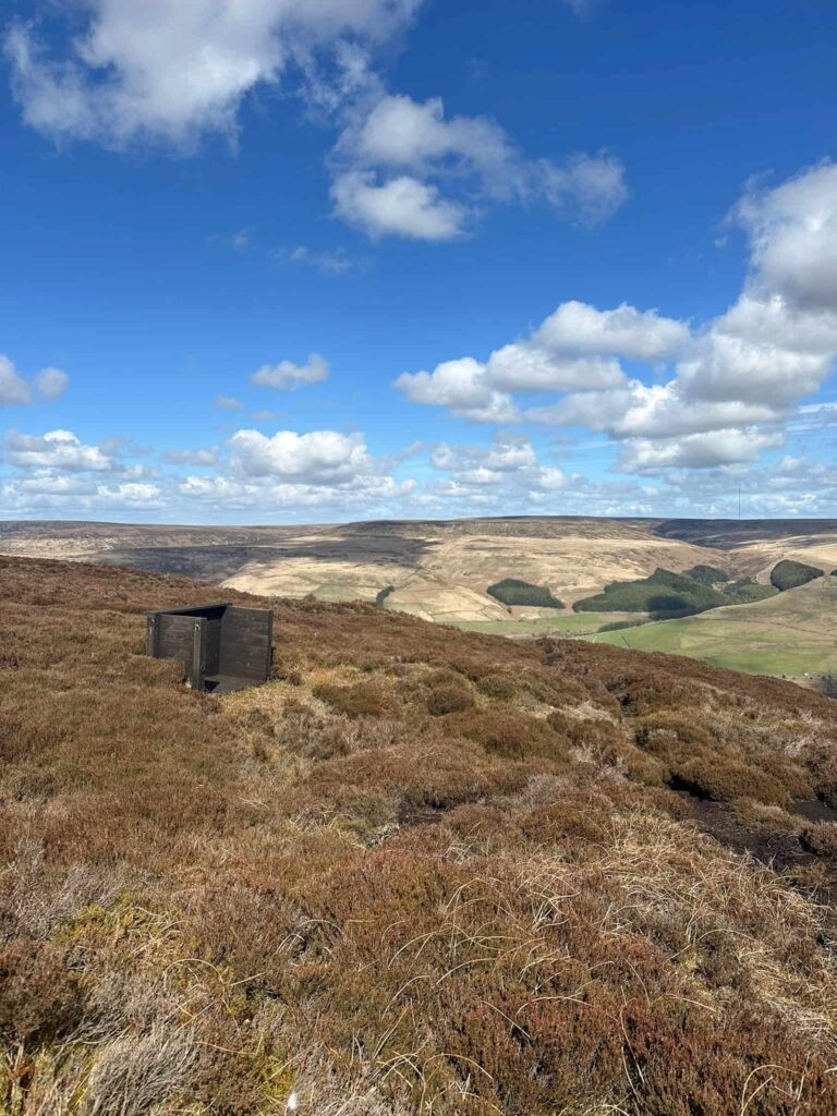 A grouse butt on the moors