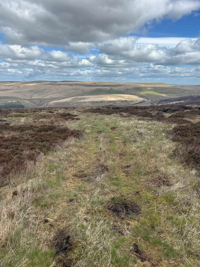 A rough track over open moorland