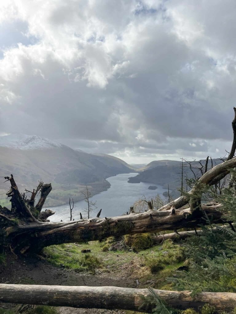 The view down Thirlmere from Raven Crag