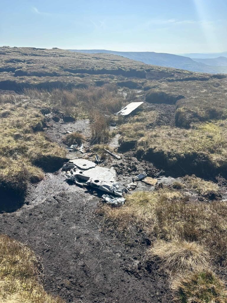 FMk4 Sabres wreckage on Kinder Scout