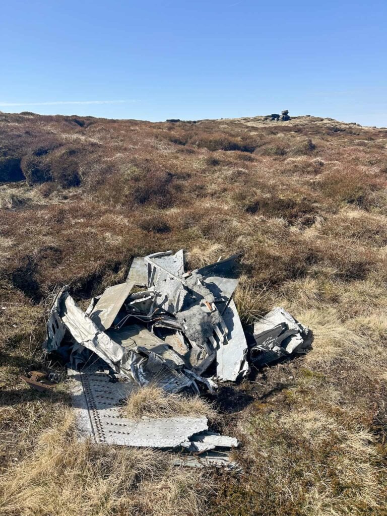 FMk4 Sabres wreckage on Kinder Scout