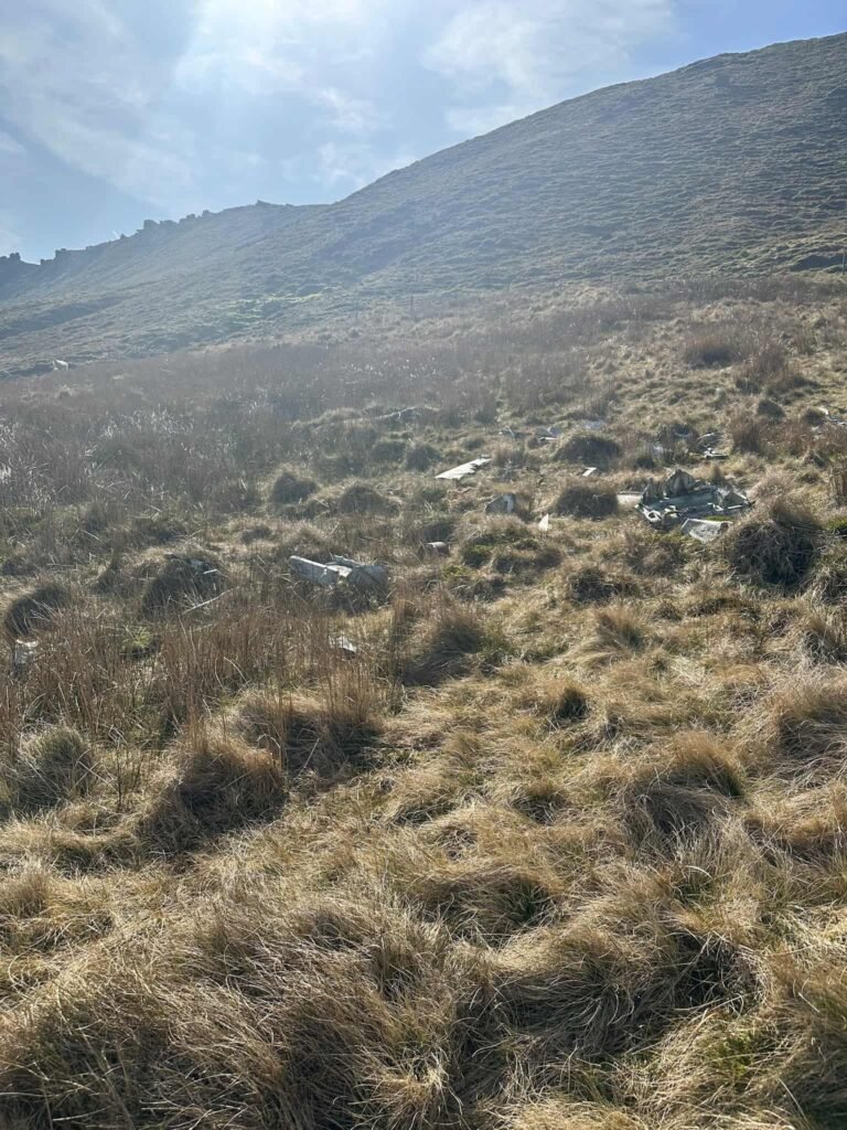 Wreckage of Sabres on Black Ashop Moor
