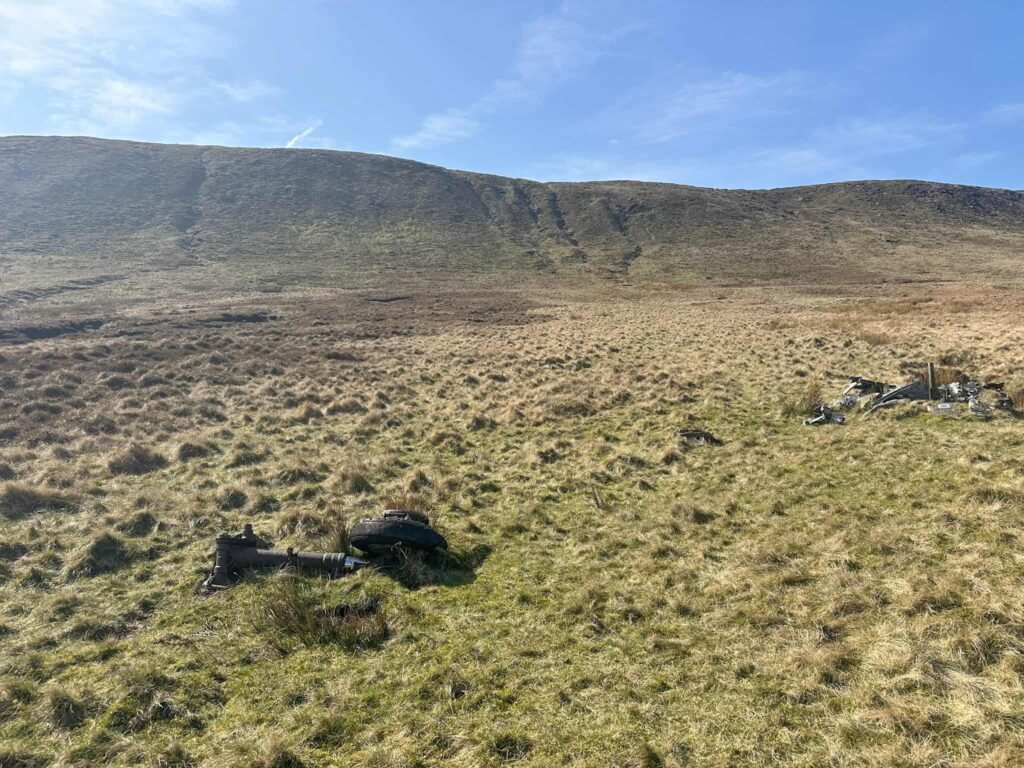 Wreckage of Sabres on Black Ashop Moor