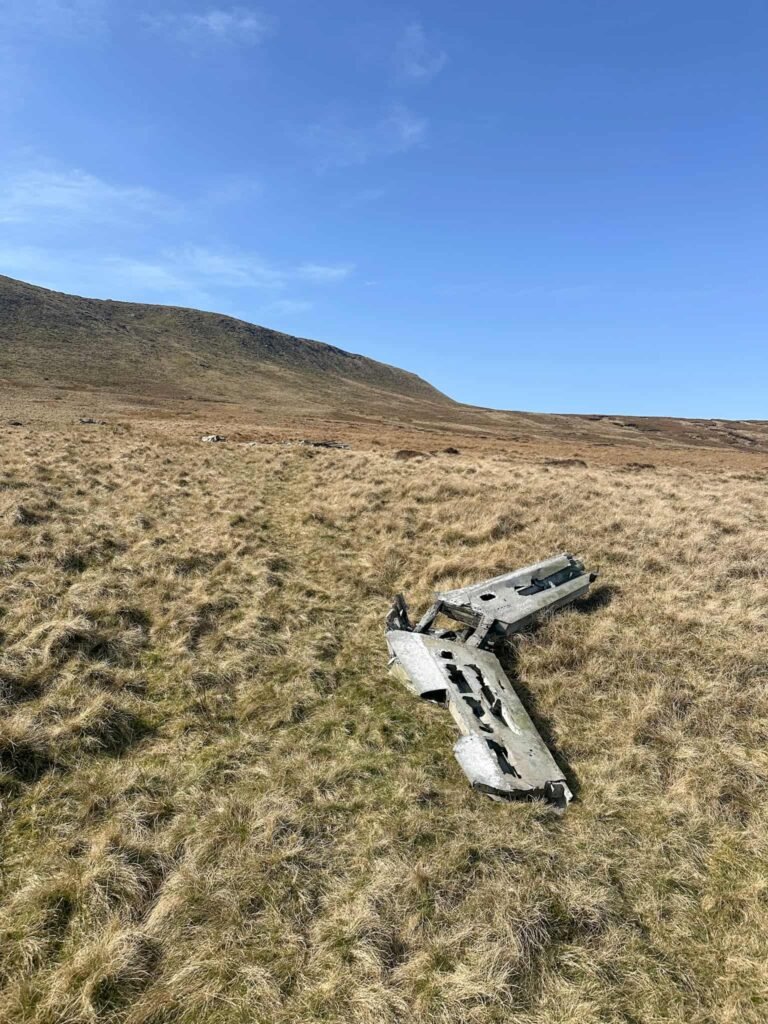 Wreckage of Sabres on Black Ashop Moor
