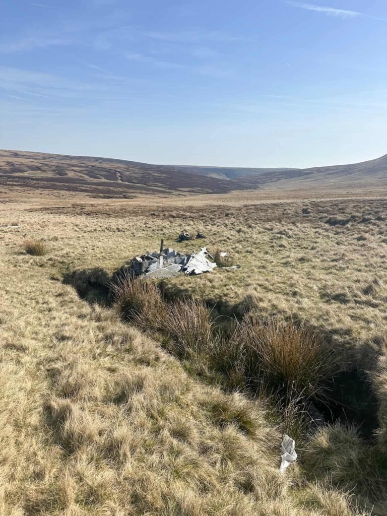 Wreckage of Sabres on Black Ashop Moor