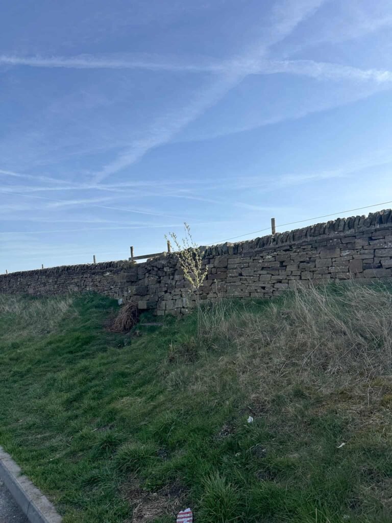 Stone stile onto moorland